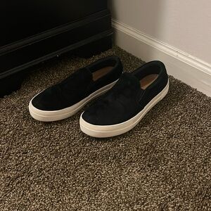 Steve Madden Black Suede Platform Sneakers